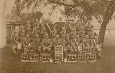 The Drums and Bugles of the First Battalion, The Queen's Own Royal West Kent Regiment. Poona, India, Artist: Unknown