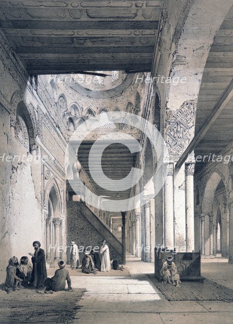 'Mosque of Ahmed Ibn Touloun', 19th century. Artist: Emile Prisse D'Avennes