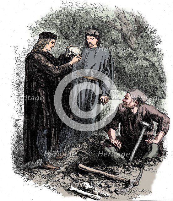 'Alas, poor Yorick! I knew him, Horatio', c1850. Artist: Unknown.