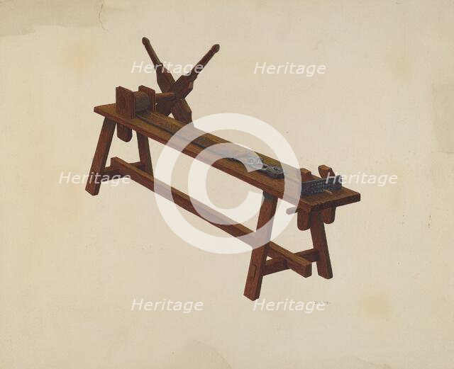 Jeweler's Wire Making Machine, c. 1939. Creator: Al Curry.