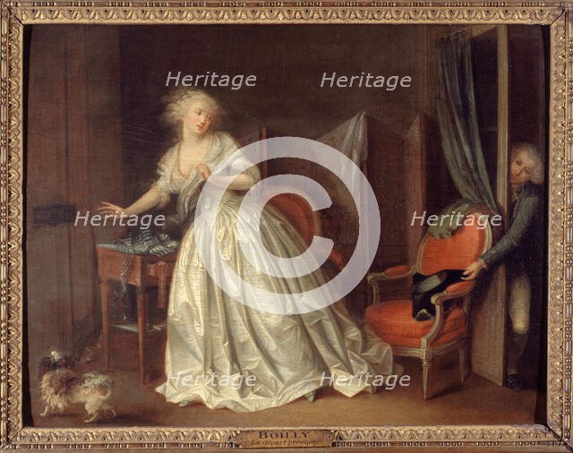 Le Départ précipité, c1790. Creator: Louis Leopold Boilly.