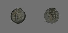 Coin Depicting Shields and Spears, 54 CE, Procurator: Antonius Felix (reign of Claudius). Creator: Unknown.