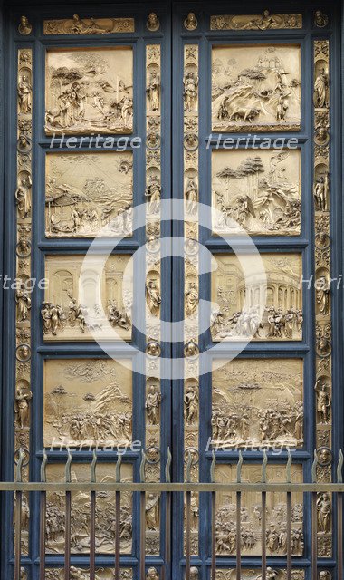 The Gates of Paradise in the Florence Baptistry (Copy), 1425-1452. Artist: Ghiberti, Lorenzo (1378-1455)