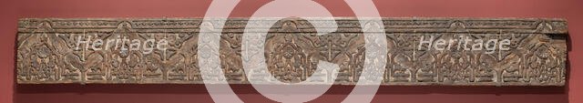 Fragment of an architectural molding, Morocco, Marinid dynasty (1244-1465), 14th century. Creator: Unknown.