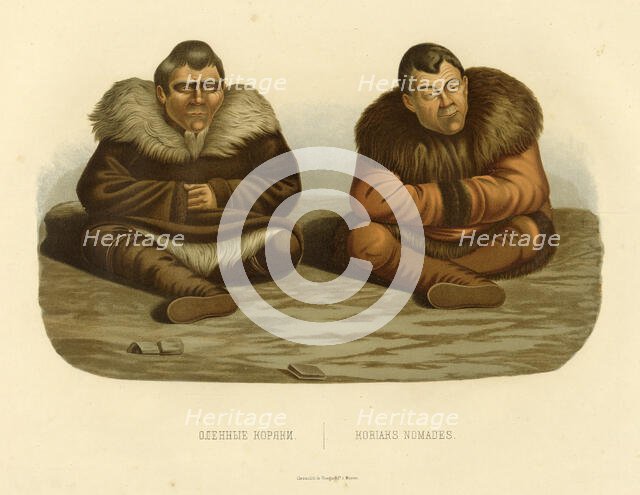 Koriak Deerherds, 1856. Creator: Ivan Dem'ianovich Bulychev.