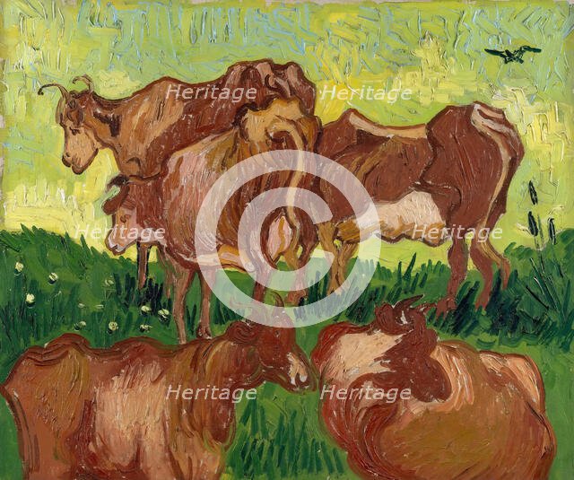 The Cows (After Jacob Jordaens), 1890. Creator: Gogh, Vincent, van (1853-1890).