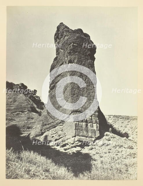 Sentinel Rock, Echo Canon, 1868/69. Creator: Andrew Joseph Russell.