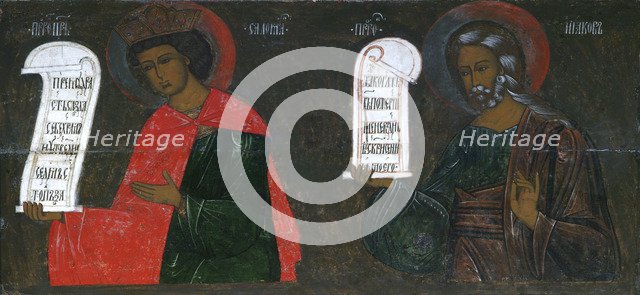 The Prophets Solomon and Jacob, 16th century.  Creator: Russian icon.