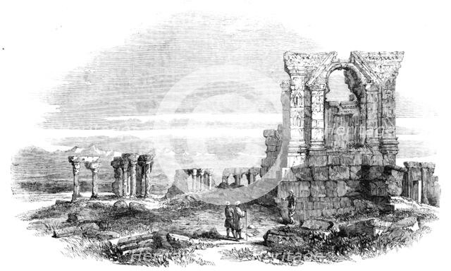 Sketches in Cashmere - Ruins of Ancient Temple, near Islambad, 1857. Creator: Unknown.