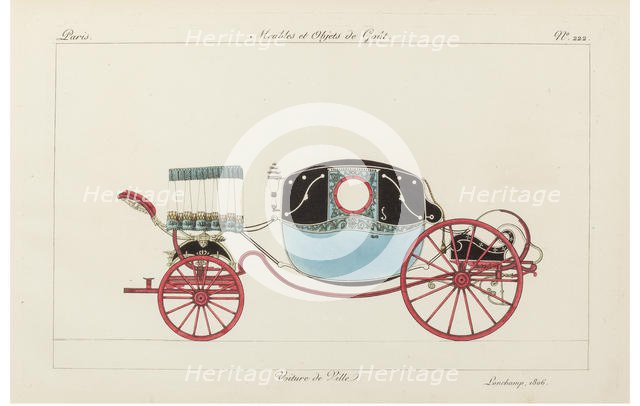 Voiture de ville, 1800s. Creator: La Mésangère, Pierre de (1761-1831).