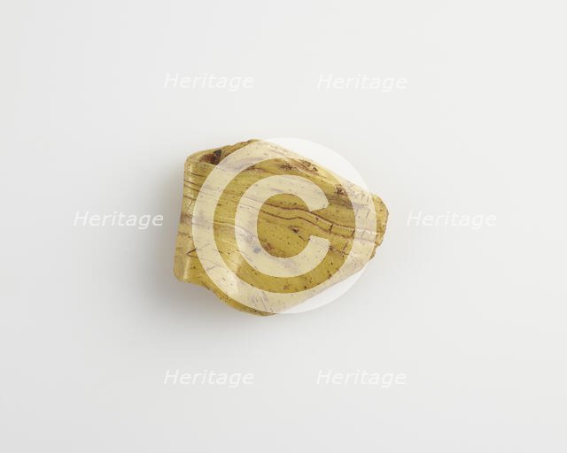 Amulet of "heart vase" (ab) form..., Ptolemaic Dynasty or Roman Period, 305 BCE-14 CE. Creator: Unknown.