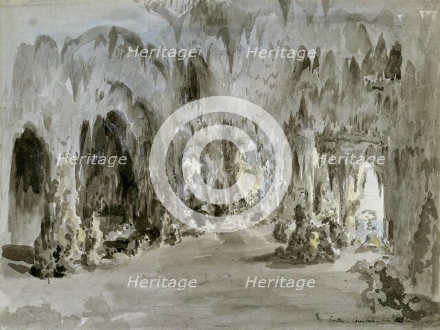 The Cave of Painshill. Creator: Elias Martin.