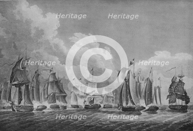 'Action on Lake Erie', c1814. Artists: Thomas Sully, Francis Kearny.