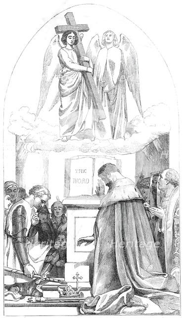 Cartoon (35) Religion - by J.C. Horsley...from the exhibition in Westminster Hall, 1845.  Creator: Unknown.