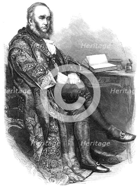 The Right Hon. Benjamin Samuel Phillips, the new Lord Mayor of London, 1865. Creator: Unknown.