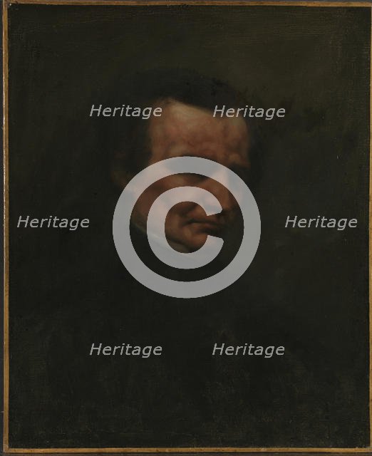 Portrait of Hector Berlioz (1803-1869), c. 1850. Creator: Courbet, Gustave (1819-1877).