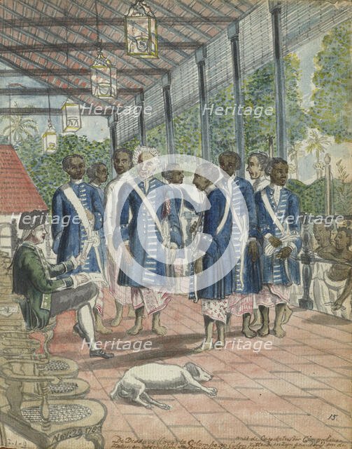 Council representatives in Colombo, 1785. Creator: Jan Brandes.