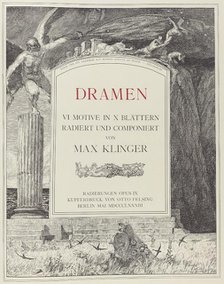 Title Page, 1883. Creator: Max Klinger.