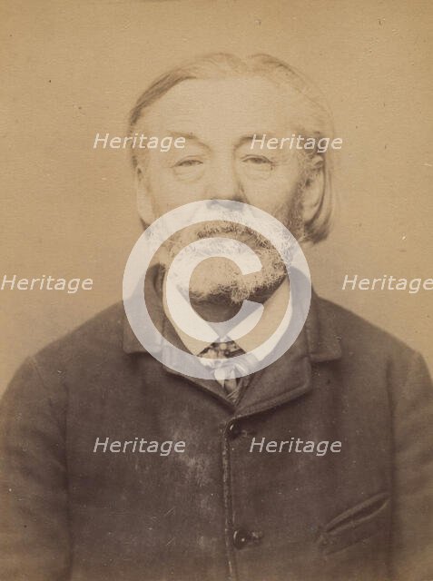 Dery. Louis. 60 ans, né à Cobugny (Nièvre). Cordonnier. Anarchiste. 9/3/94., 1894. Creator: Alphonse Bertillon.