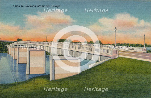 James U. Jackson Memorial Bridge, Augusta, Georgia, 1943. Artist: Unknown