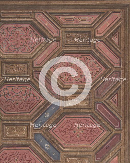 Design for Dining Room, Hôtel de Doctor Cranchi, 1872. Creators: Jules-Edmond-Charles Lachaise, Eugène-Pierre Gourdet.