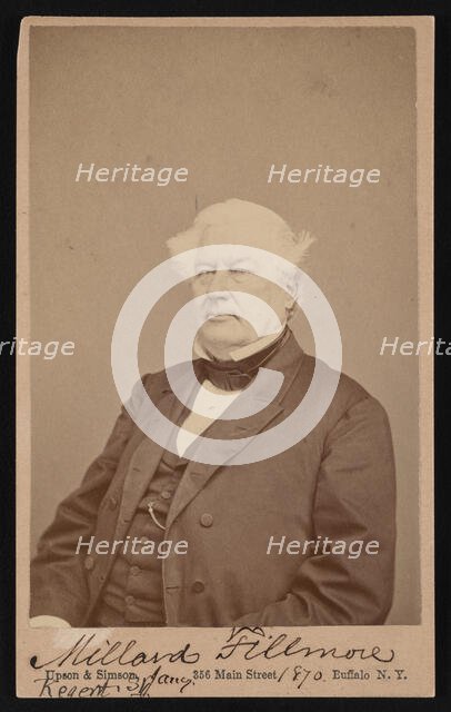 Portrait of Millard Fillmore (1800-1874), January 4, 1870. Creator: Upson & Simson.