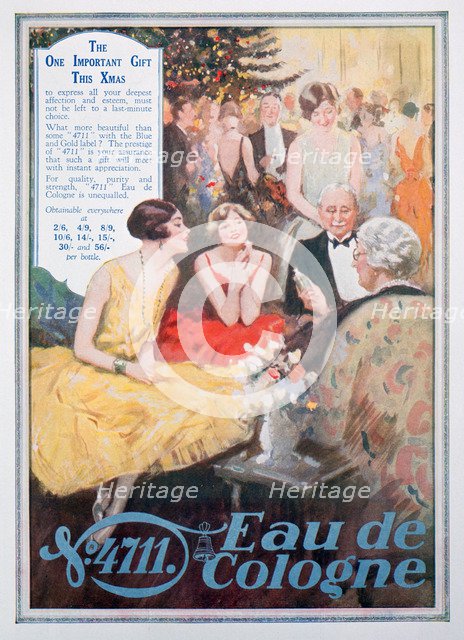 Advert for 4711 Eau de Cologne, 1928. Artist: Unknown