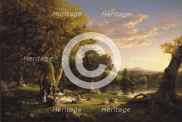 The Pic-Nic, 1846. Artist: Cole, Thomas (1801-1848)