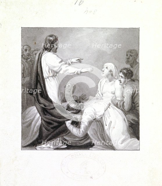 'Christ healing a sick man', c1810-c1844. Artist: Henry Corbould 