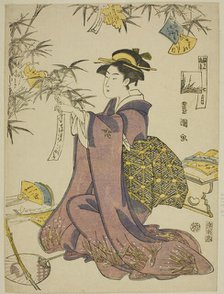 The Seventh Month (Shichi gatsu), from the series "Fashionable Twelve Months (Furyu..., c. 1793. Creator: Utagawa Toyokuni I.