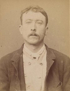 Chauman. Nicolas. 38 ans, né à Paris XVe. Puisatier. Anarchiste. 6/3/94., 1894. Creator: Alphonse Bertillon.