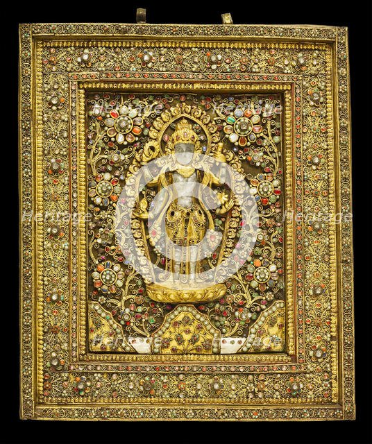 Votive Plaque with God Vishnu, 19th century. Creator: Unknown.