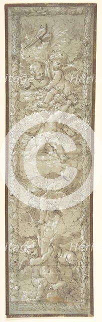 Cherubs in a Tree, 18th century. Creator: Anon.