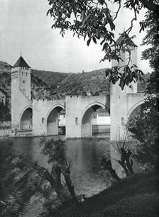 Pont Valentre, Cahors, France, 1937.Artist: Martin Hurlimann