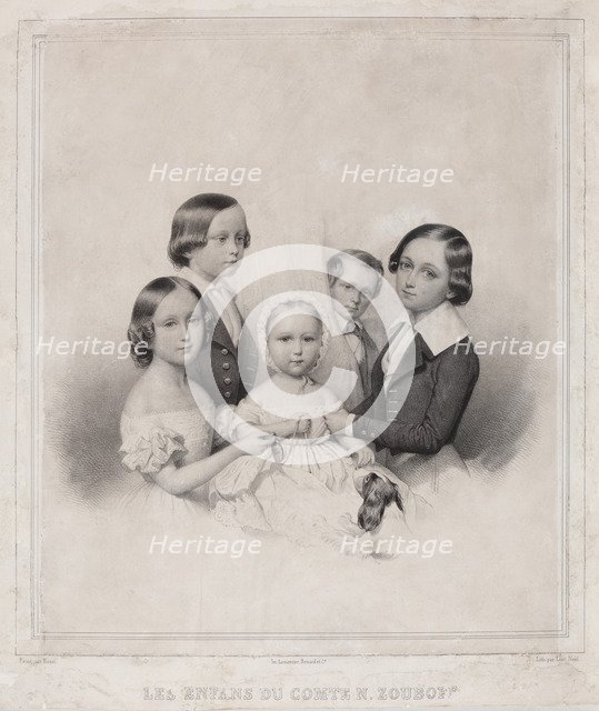 Children of Count Nikolay Alexandrovich Zubov.