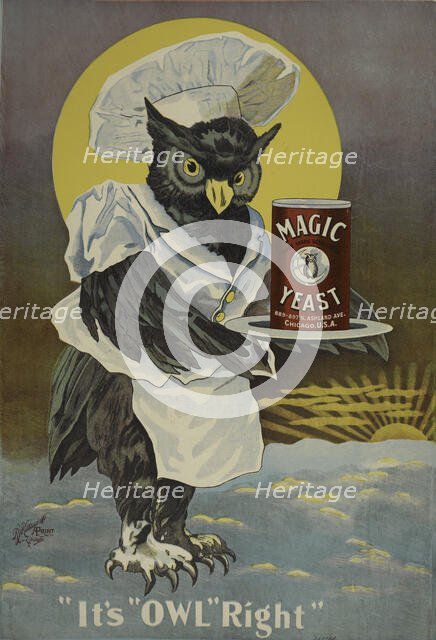 Magic yeast - "it's 'owl' right'", c1895 - 1917. Creator: Unknown.