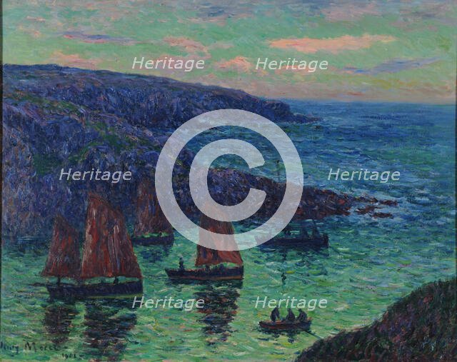 Evening in Douëlan, 1902. Creator: Moret, Henry (1856-1913).