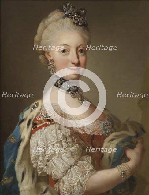 Portrait of Sophia Magdalena of Denmark (1746-1813), Queen of Sweden, 1768.