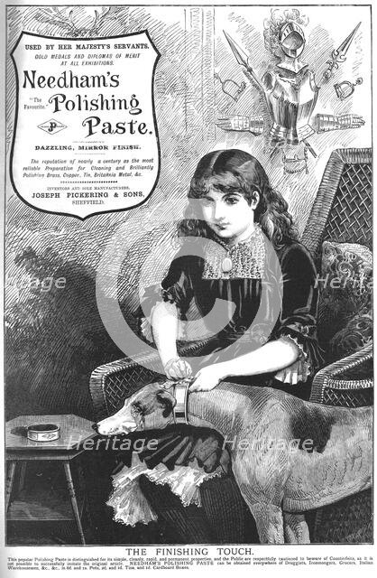 'Needham's Polishing Paste', 1886.  Creator: Unknown.