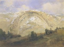 Folded Strata, a Great Geological Arch, Colorado, 1874. Creator: William Henry Holmes.