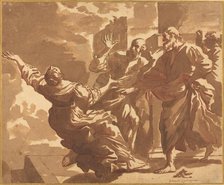 The Death of Sapphira. Creator: Jan de Bisschop.