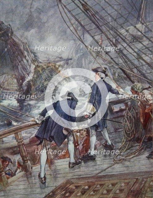 Hawke, illustration from 'Drake's Drum and Other Songs of the Sea', 1905.