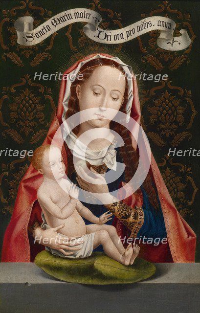 Madonna of the Apple. Artist: Memling, Hans (1433/40-1494)