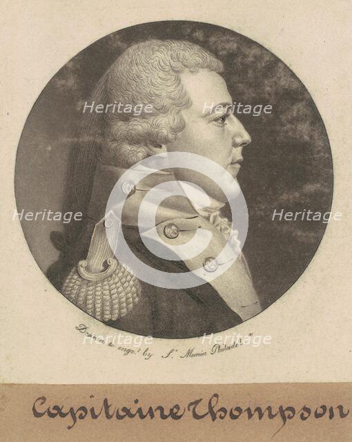 Captain Thompson, 1800. Creator: Charles Balthazar Julien Févret de Saint-Mémin.