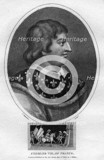 Charles VIII, King of France, (1805).Artist: J Chapman