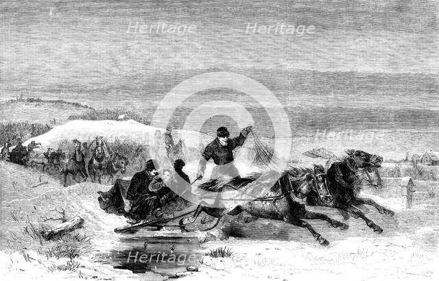 "A Village Wedding-train", by Nicholas Swertchkof, in the International Exhibition, 1862.  Creator: Unknown.