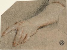 Hand Pointing and Forearm, n.d. Creator: Antoine Coypel.