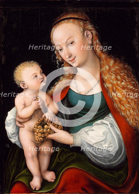 The Virgin and Child with a Bunch of Grapes, after 1537.