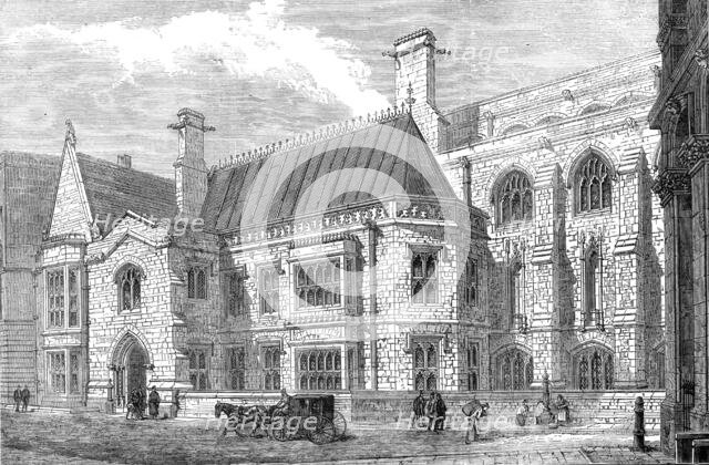 The new City Corporation Library, Guildhall, 1872. Creator: Unknown.