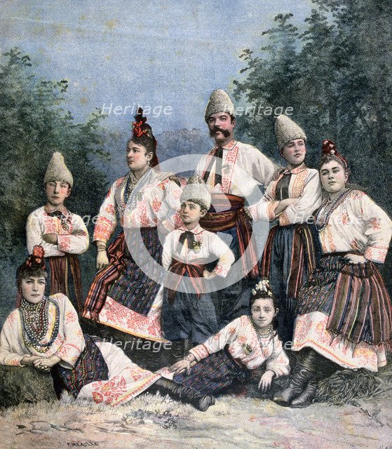 Russian singers, 1891. Creator: Henri Meyer.
